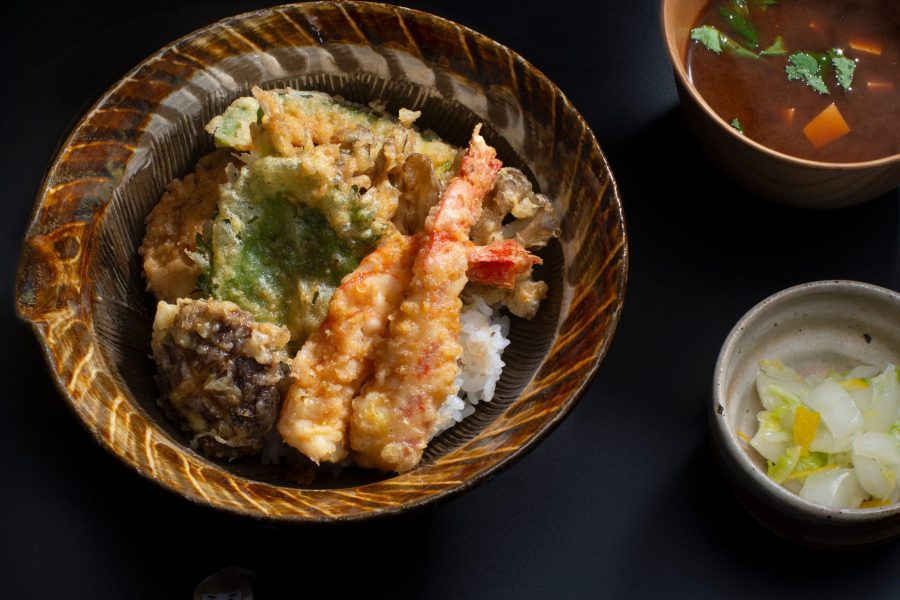 clase de tempura y donburi sin gluten